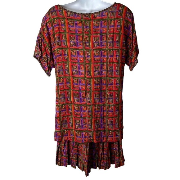 Platinum by Dorothy Schoelen Sz M 10 Skirt Tunic Set Vintage 80s NEW OLD STOCK - Picture 2 of 16